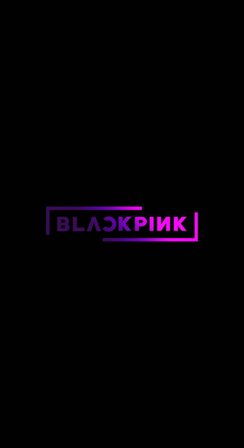 Blackpink Logo Dark Gradient Background
