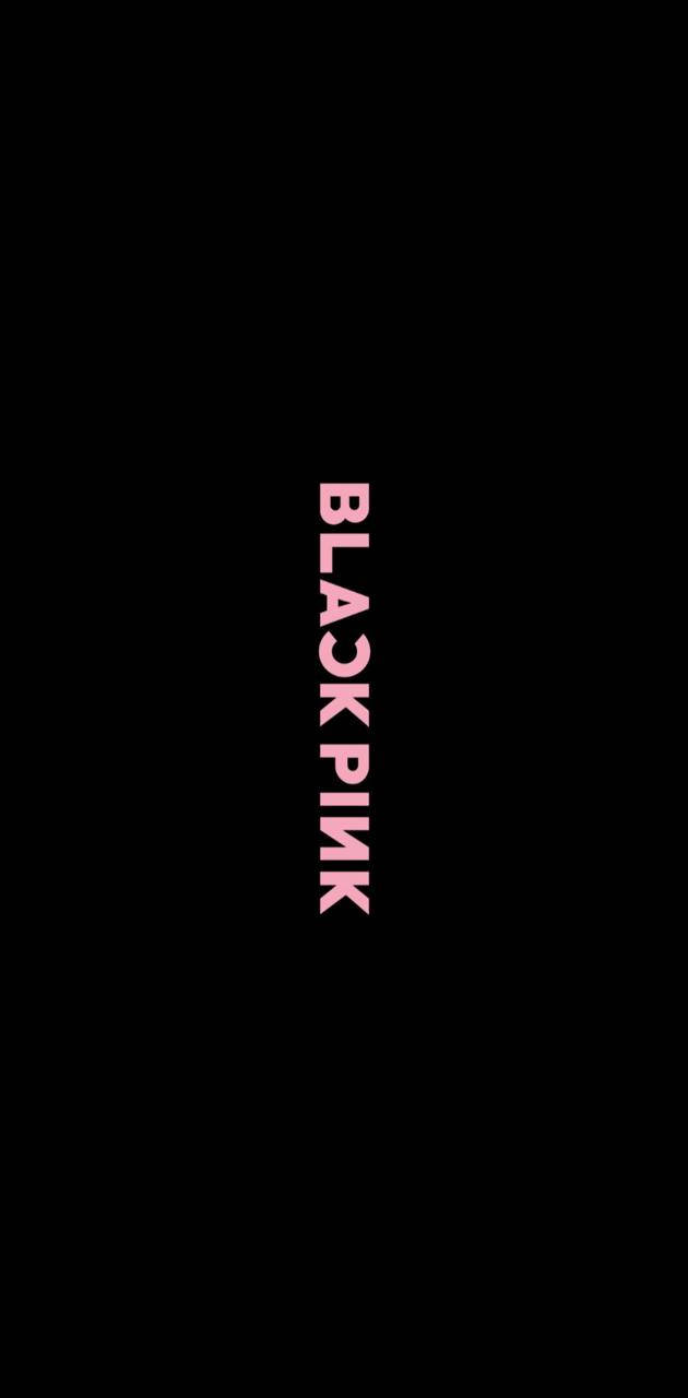 Blackpink Logo In Vertical Minimalist Background