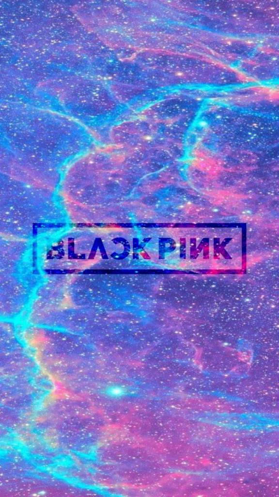 Blackpink Logo Over Galaxy Background