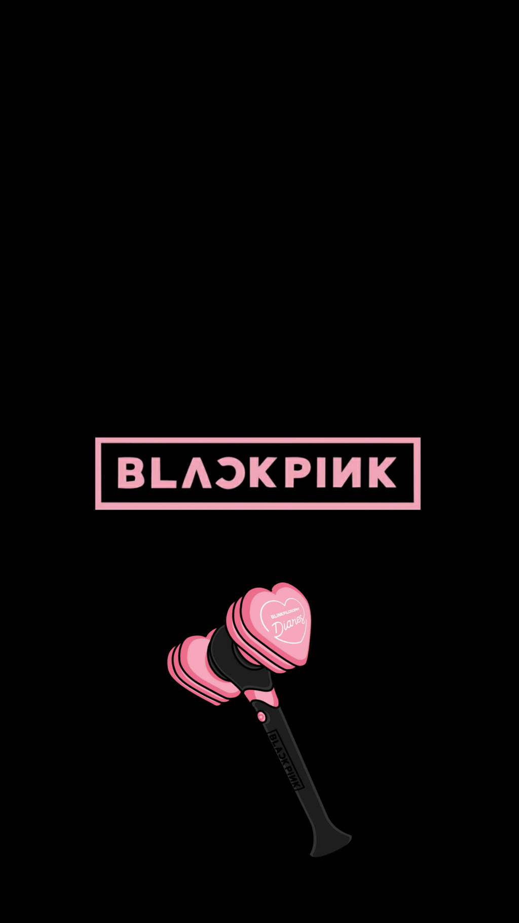 Blackpink Logo With Bi Ping Bong Background