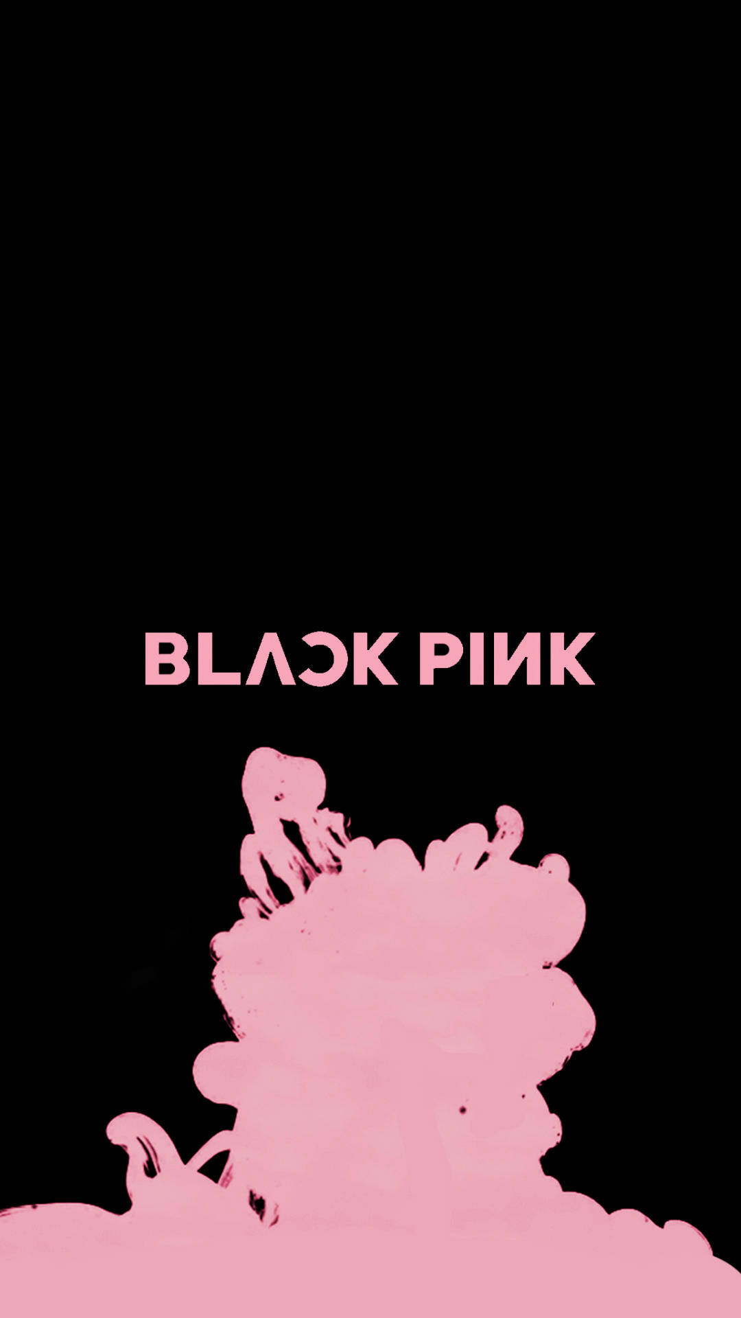 Blackpink Logo With Pink Smoke