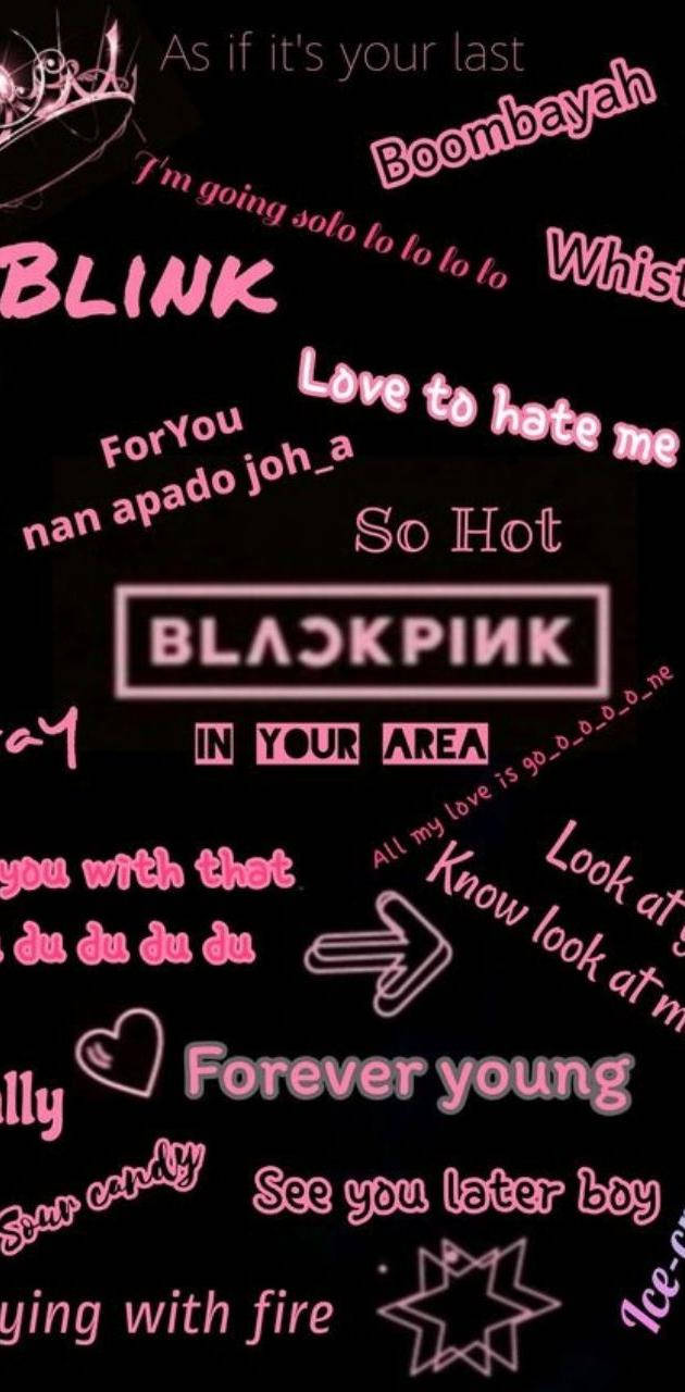 Blackpink Logo With Song Titles