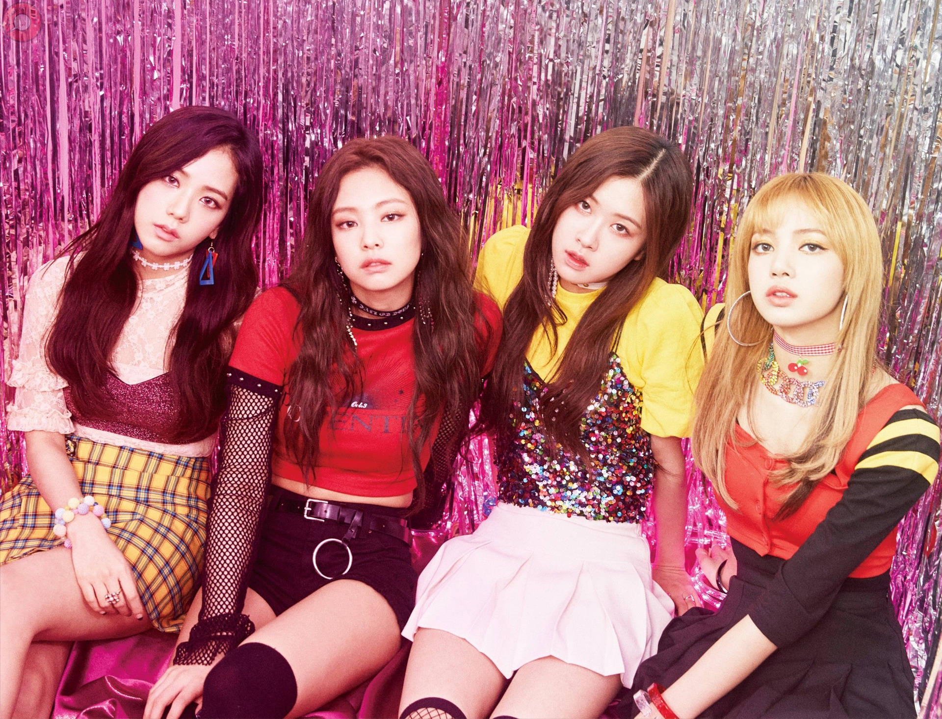 Blackpink With Long Hair Background