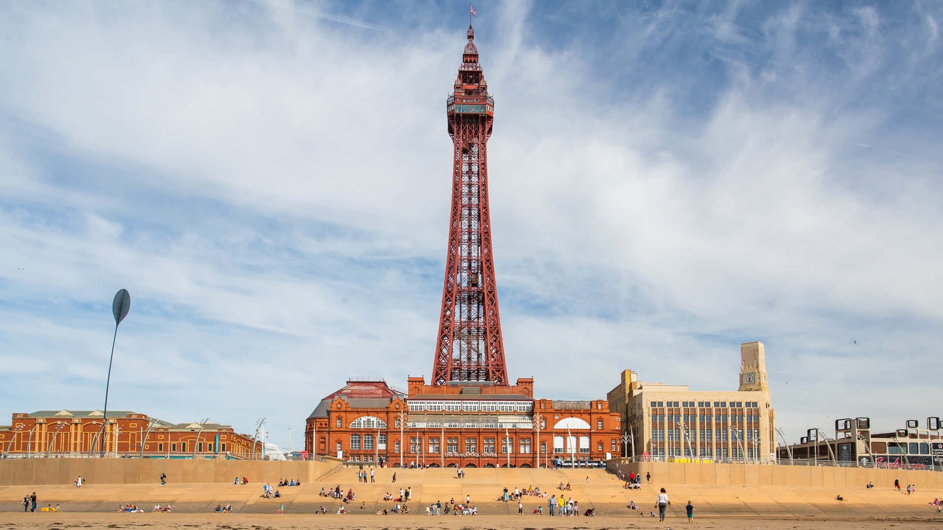 Blackpool Tower In The Center Background