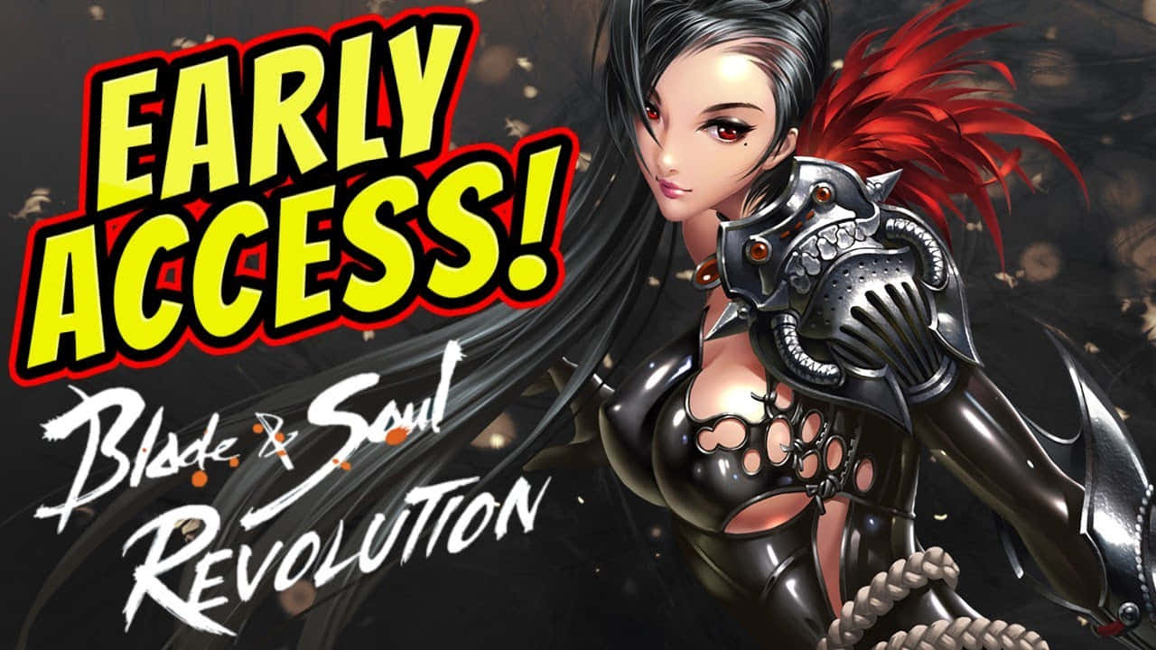 Blade And Soul Anime Revolution Poster Background