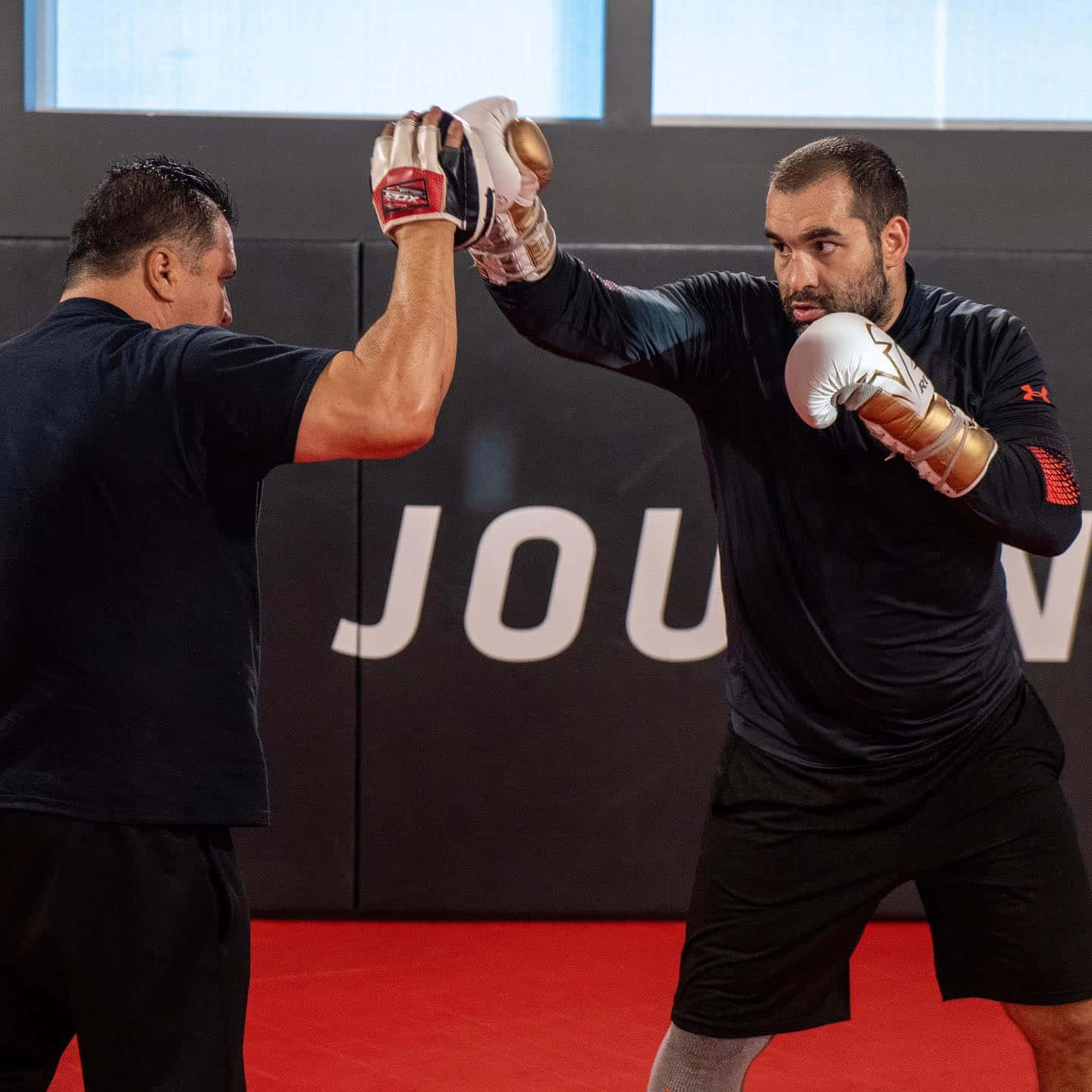 Blagoy Ivanov Doing Punch Training Background