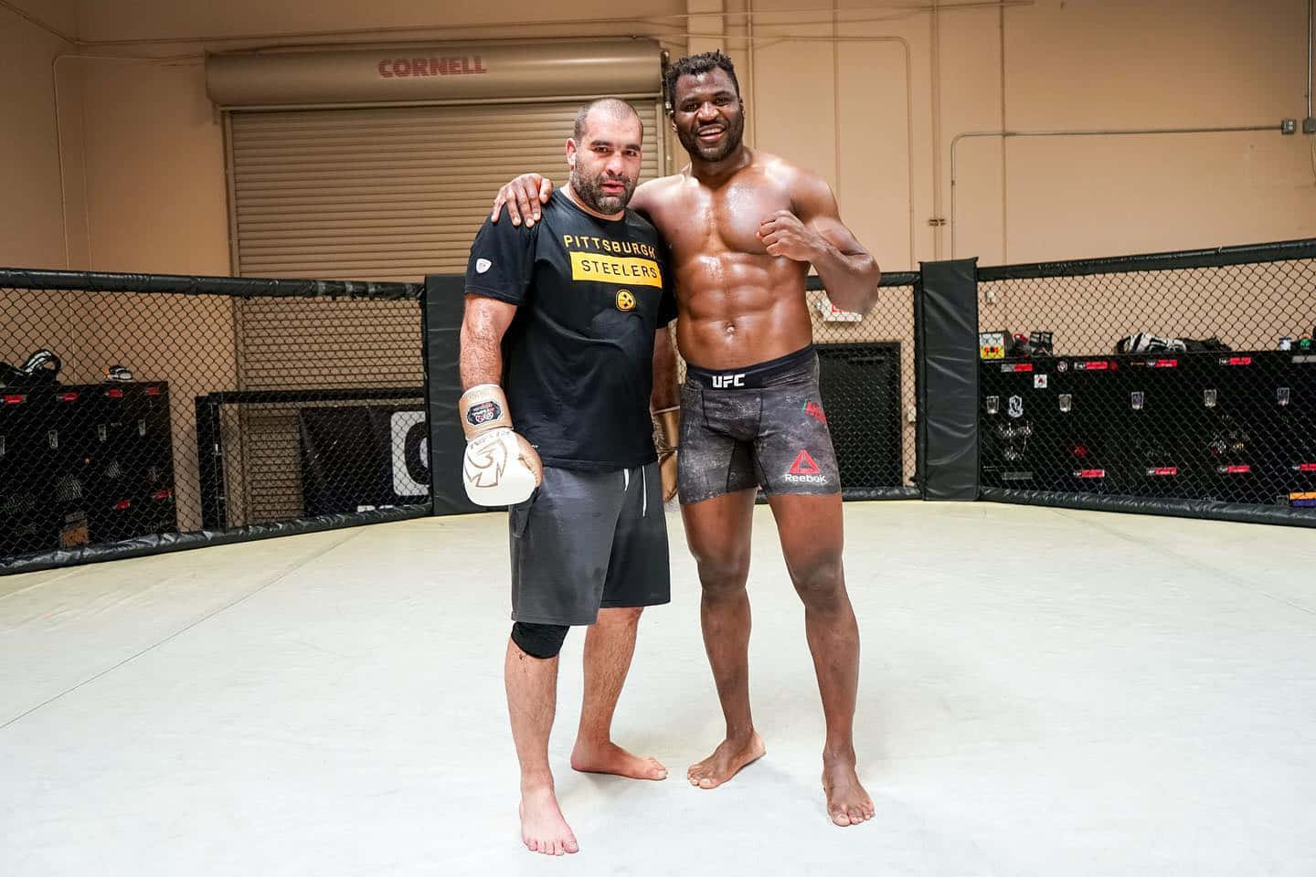 Blagoy Ivanov Training With Francis Ngannou Background