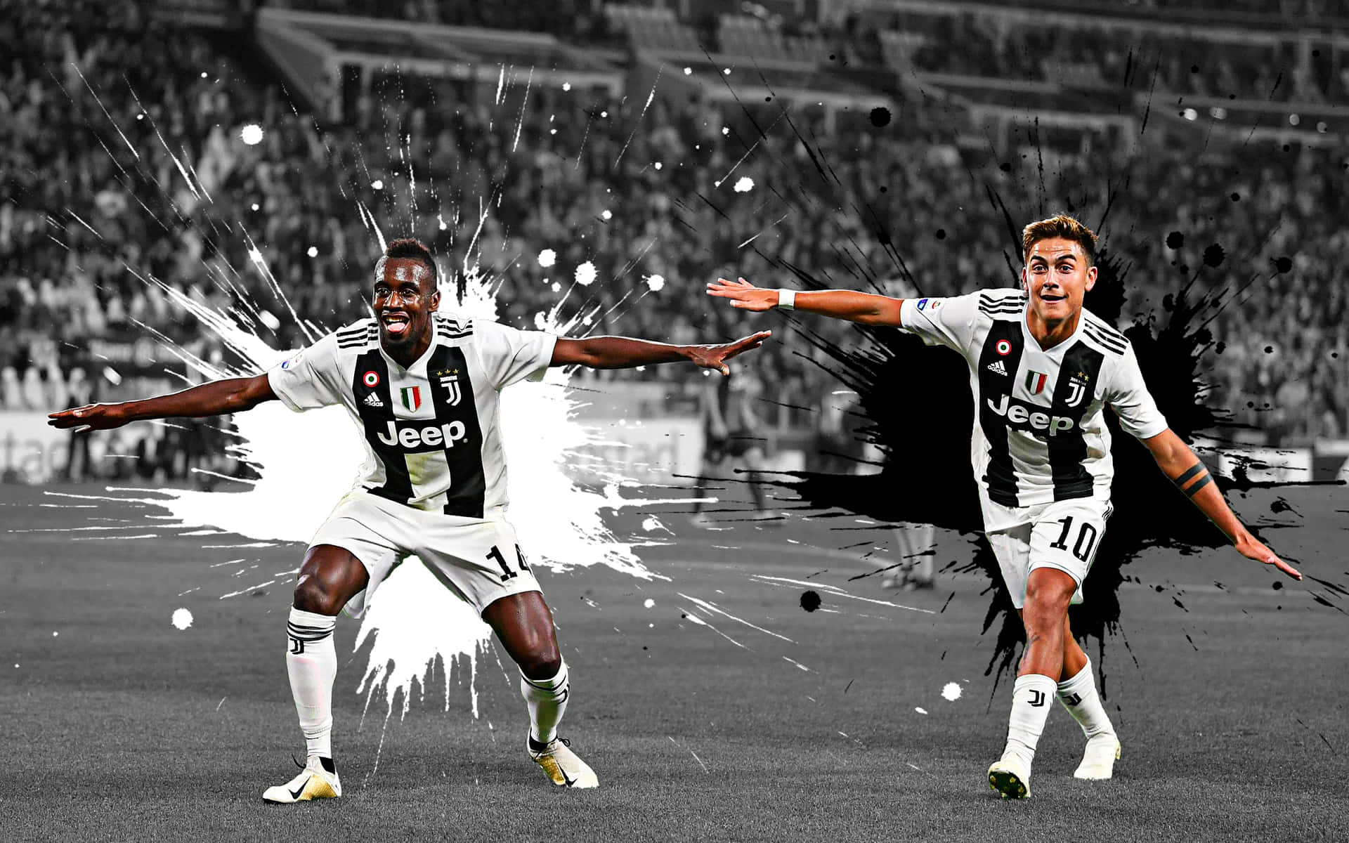 Blaise Matuidi And Paulo Dybala Of Juventus Background