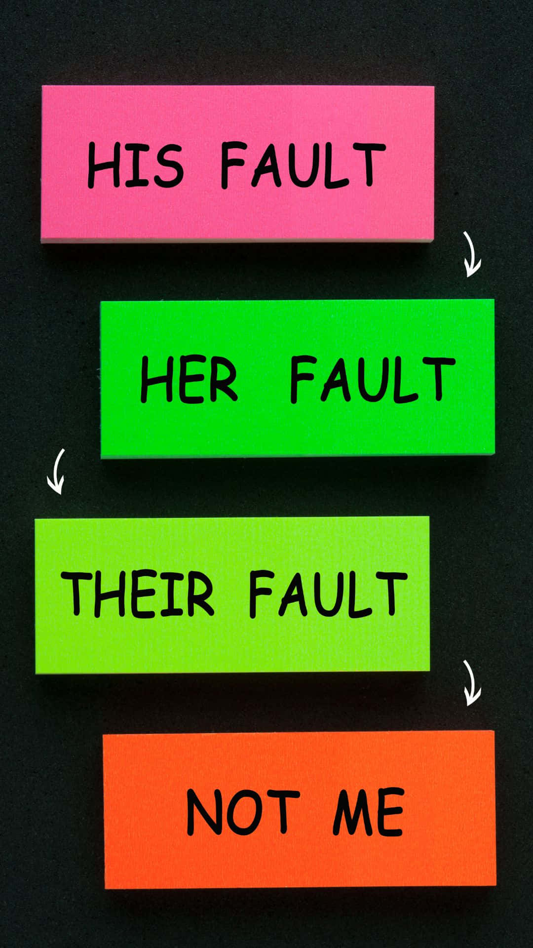 Blame Game Sticky Notes