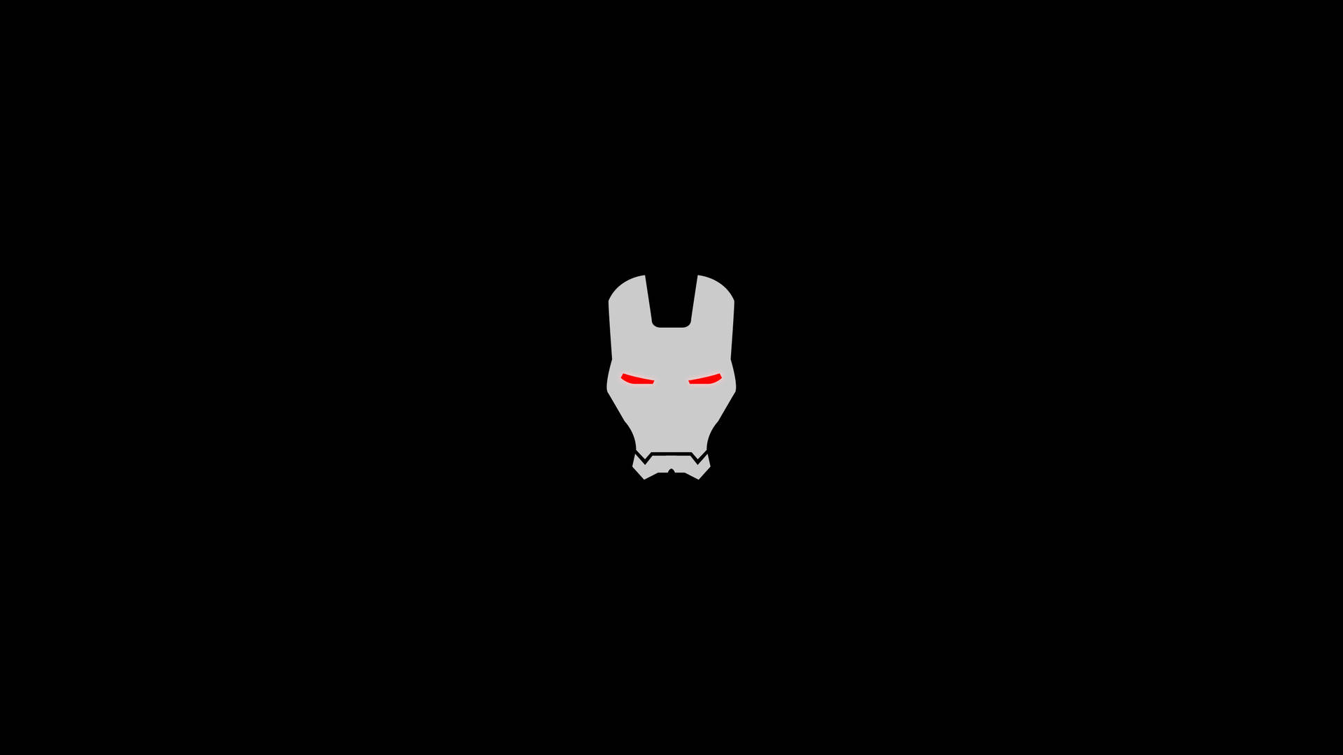 Blank And White Minimalist Iron Man