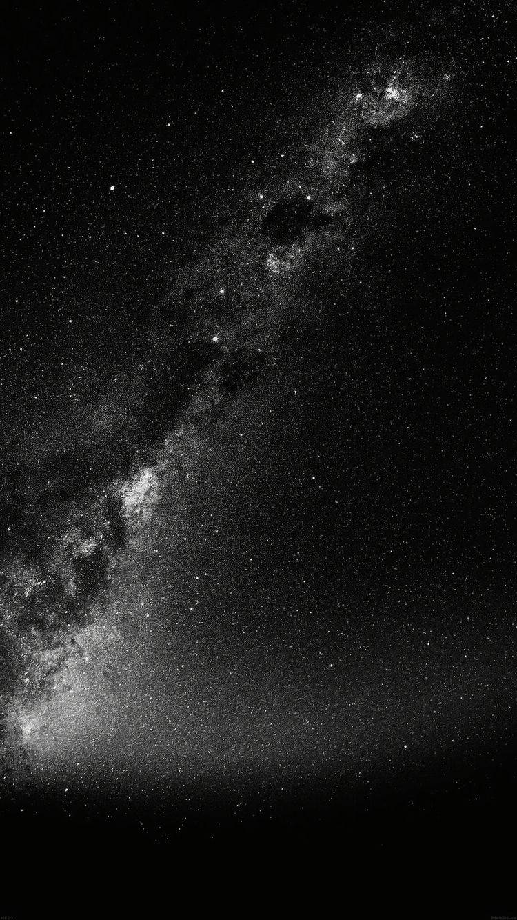 Blank And White Stars In Galaxy Background