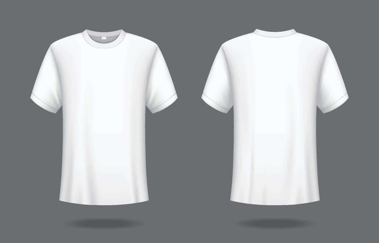 Blank T Shirt Mockup Front Back Background