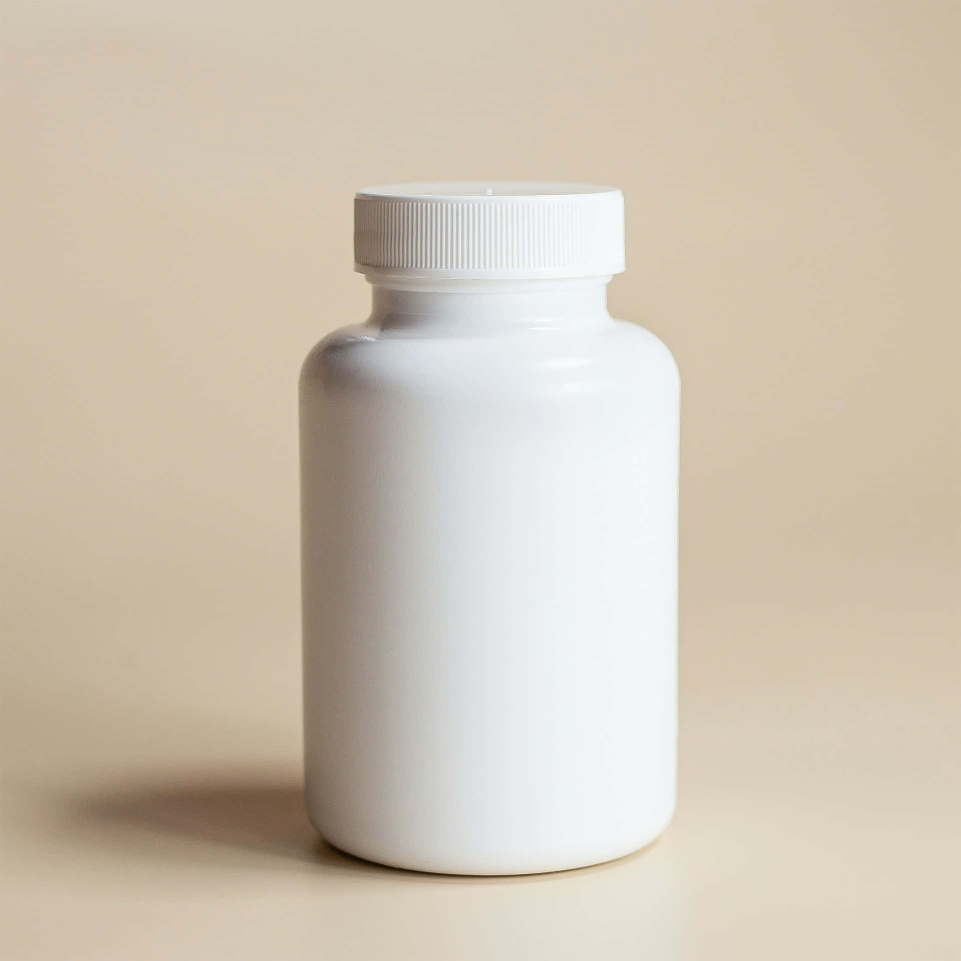 Blank White Plastic Bottle Mockup