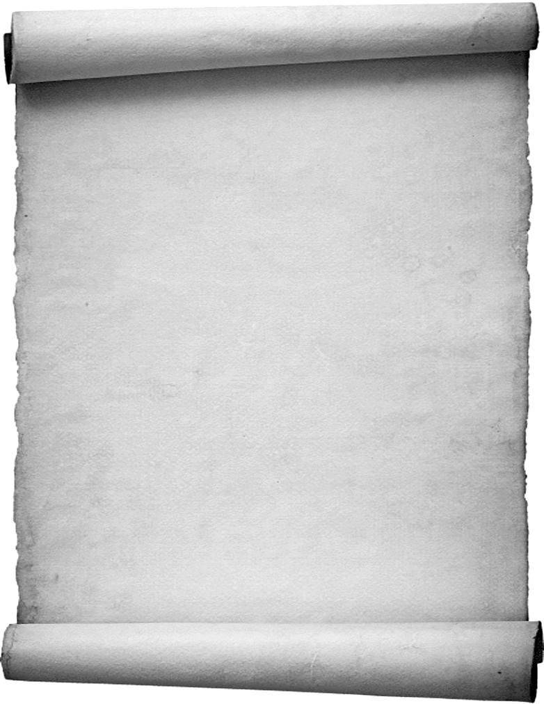 Blank White Scroll Unfurling Against A Stark White Background Background
