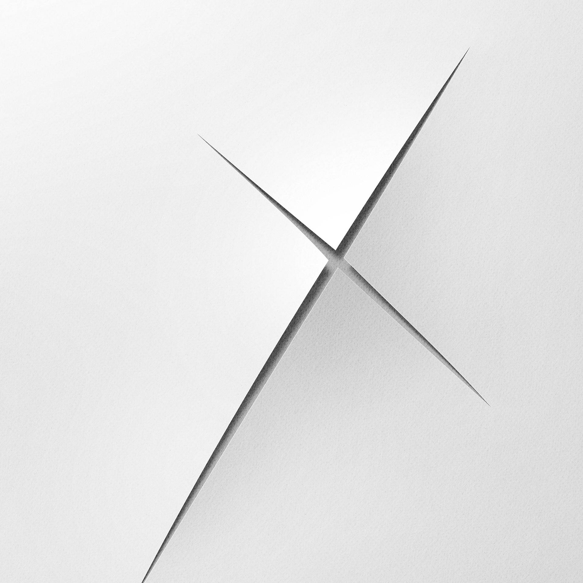 Blank White X Symbol Background