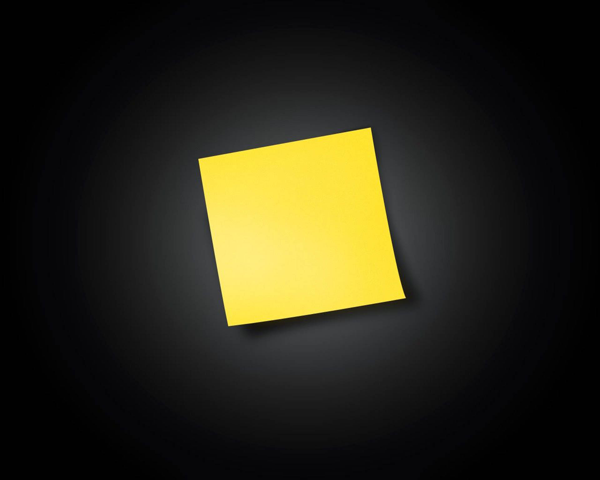 Blank Yellow Note Background