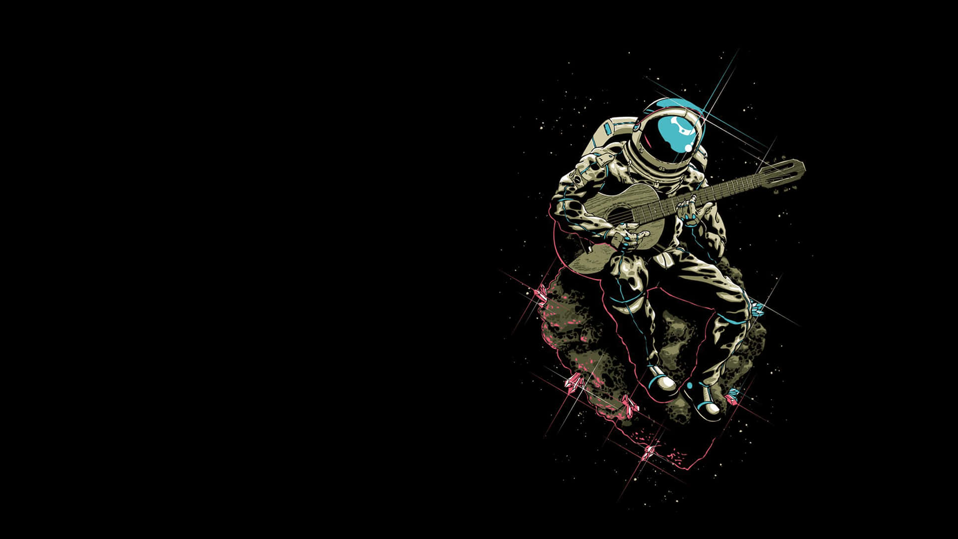 Blast Off Into Space With This Astronaut Desktop Wallpaper Background