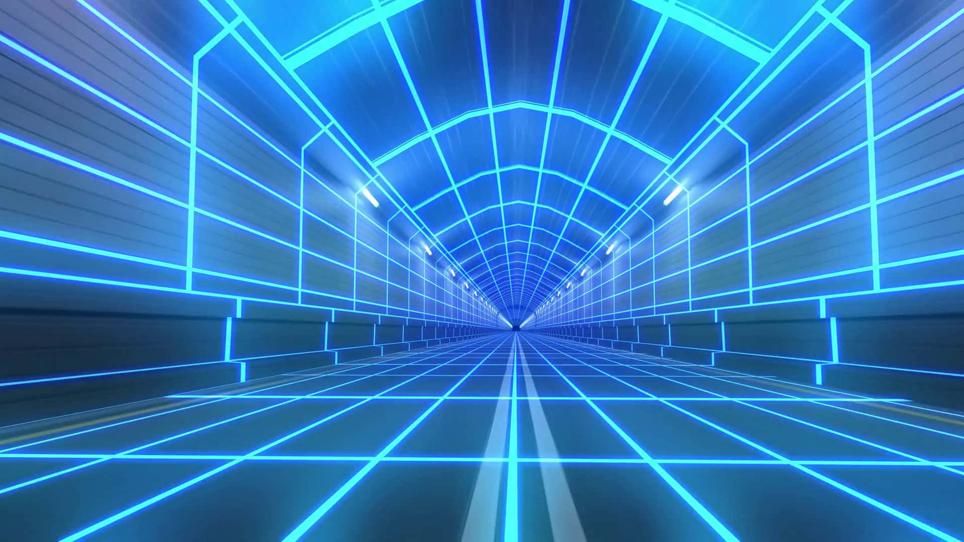 Blast Off To The Future With Bright 80s Neon Background