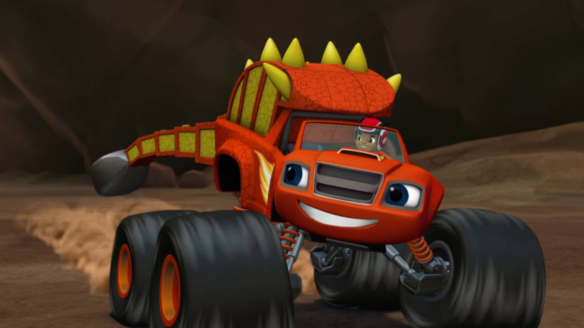 Blaze And The Monster Machines Ankylosaurus Background