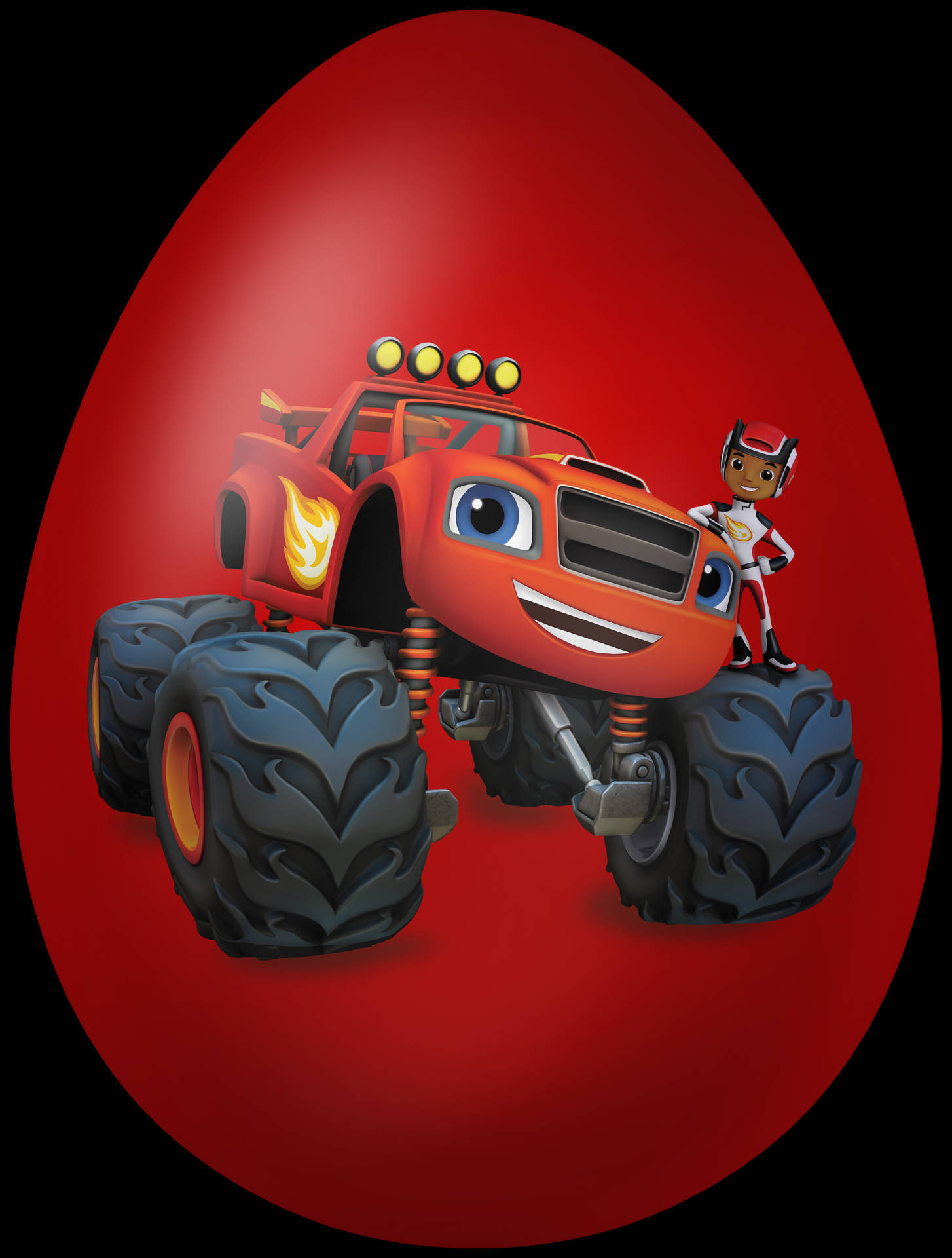 Blaze And The Monster Machines Egg Background