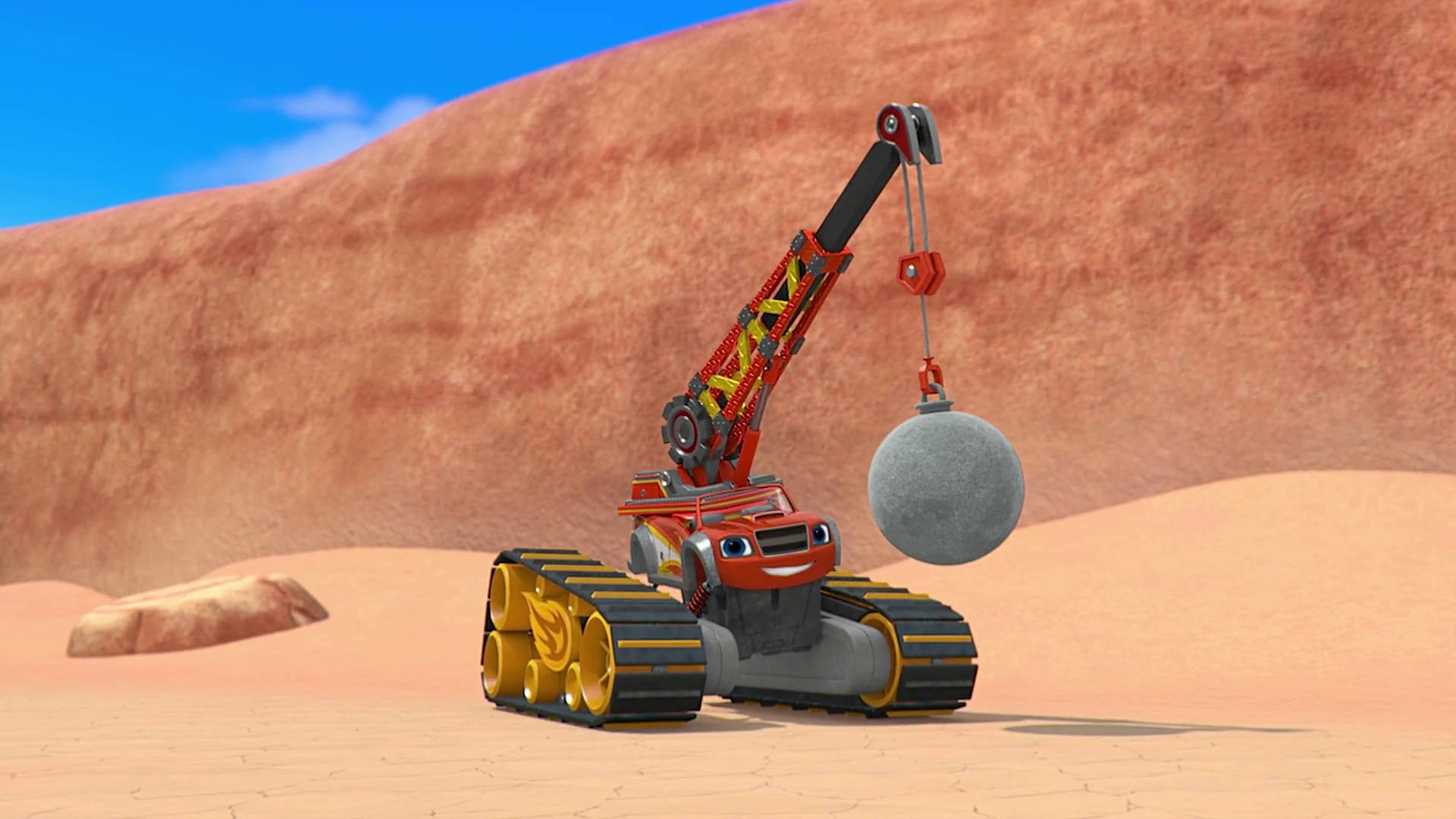 Blaze And The Monster Machines - High-action Crane Scene Background