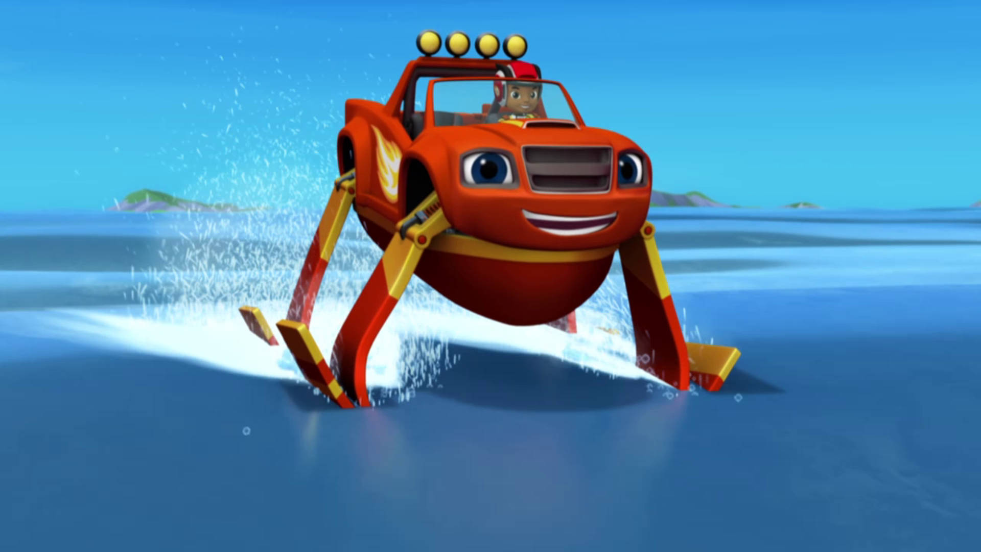 Blaze And The Monster Machines Hydrofoil Background