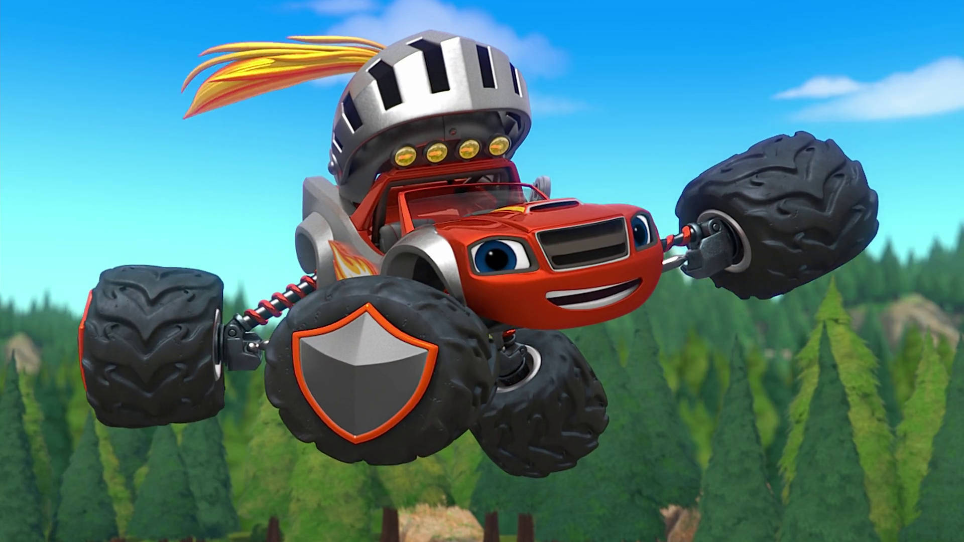 Blaze And The Monster Machines Knights Adventure Background