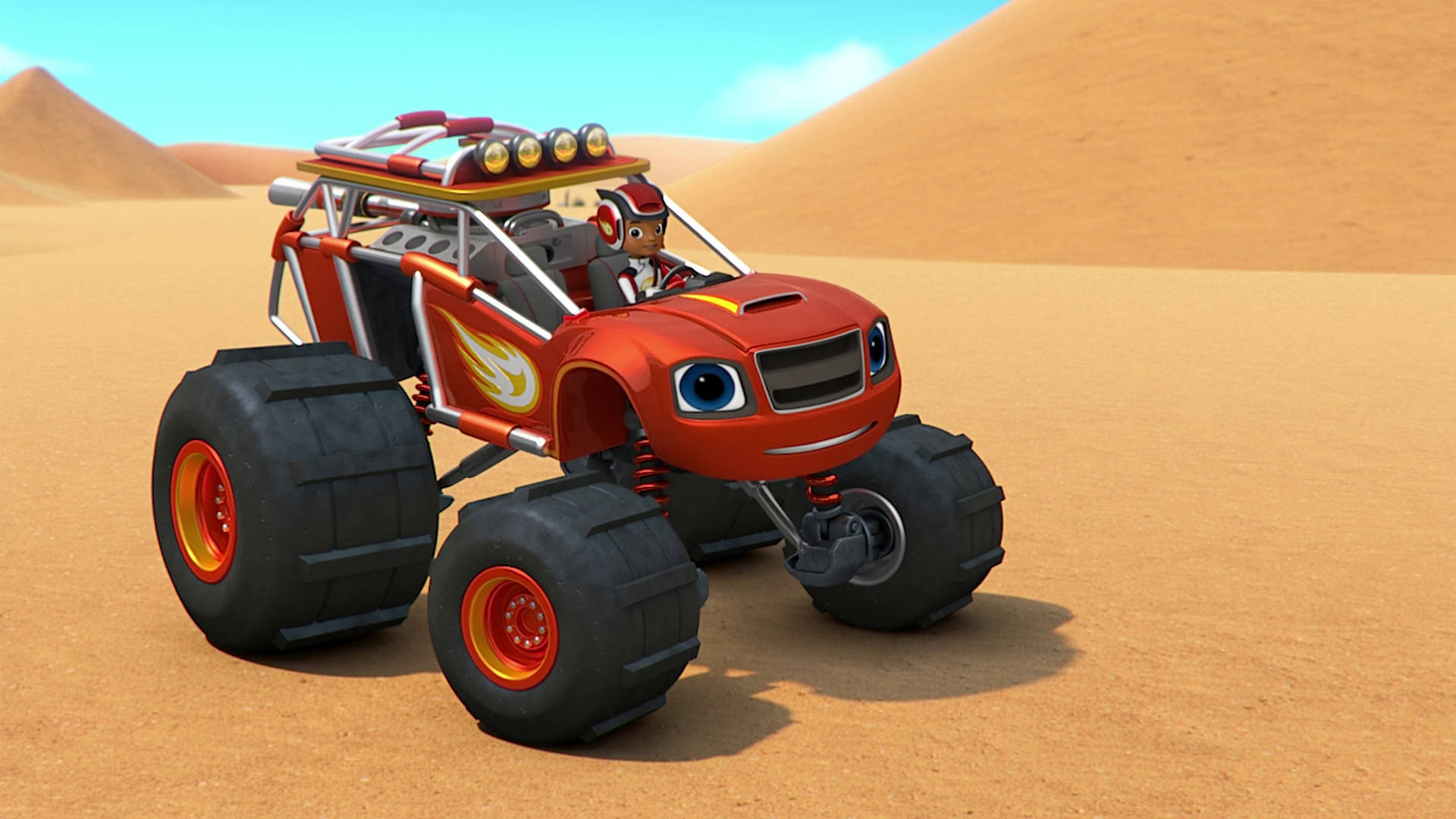 Blaze And The Monster Machines Sandrail Background