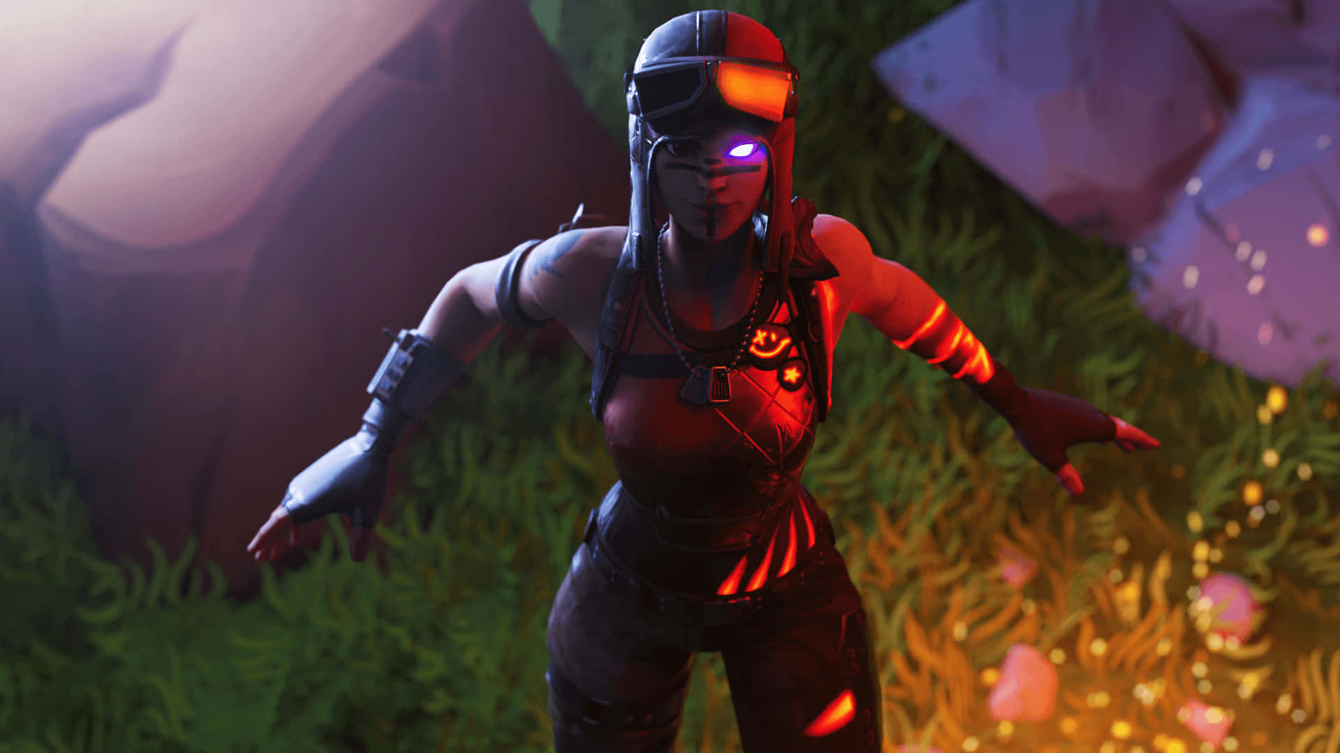Blaze Fortnite Outfit Preparing To Move Background
