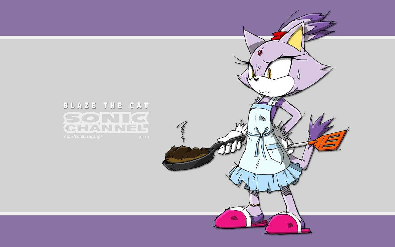 Blaze The Cat Cooking Background