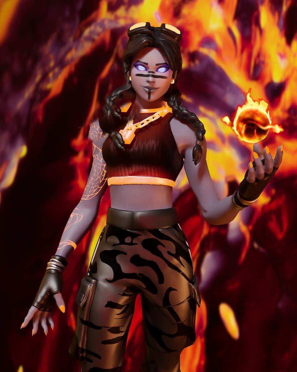 Blaze Up The Competition In Fortnite Background