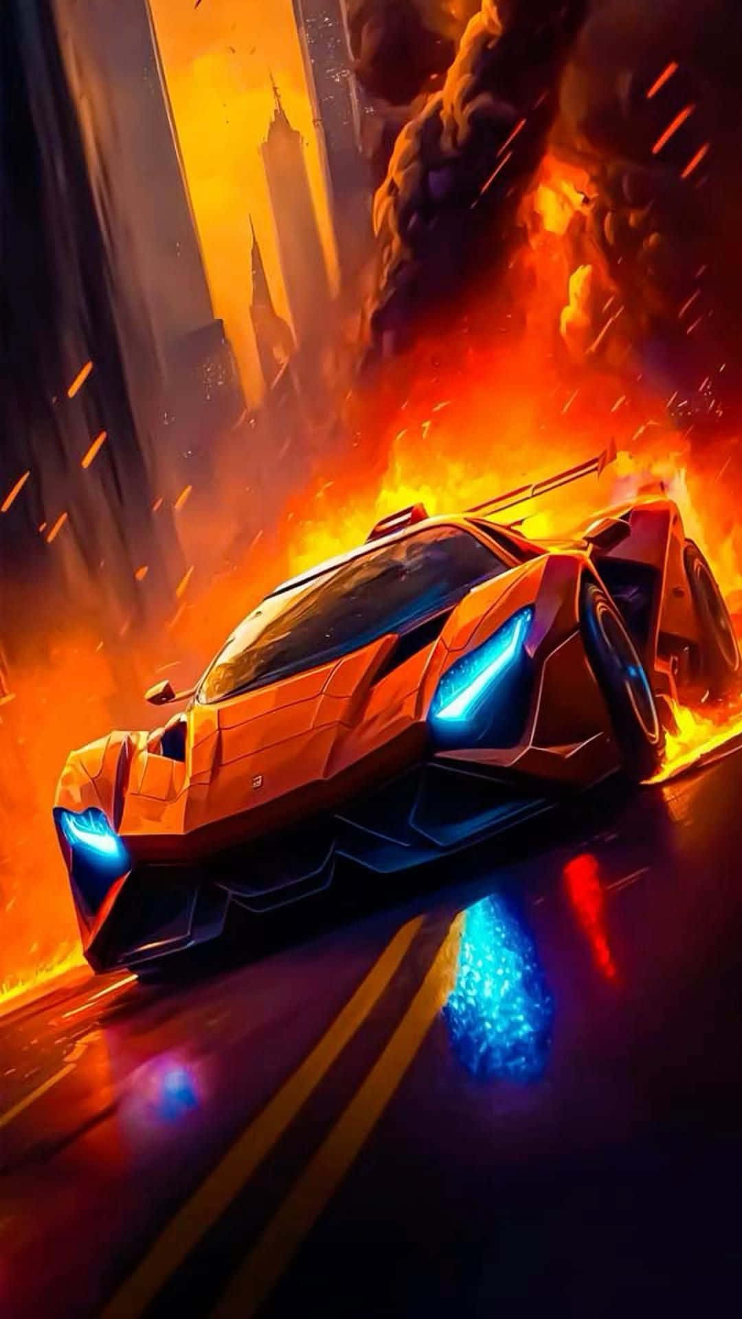 Blazing_ Lamborghini_ Artwork Background