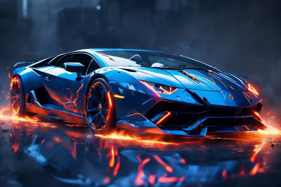 Blazing_ Lamborghini_ Aventador Background