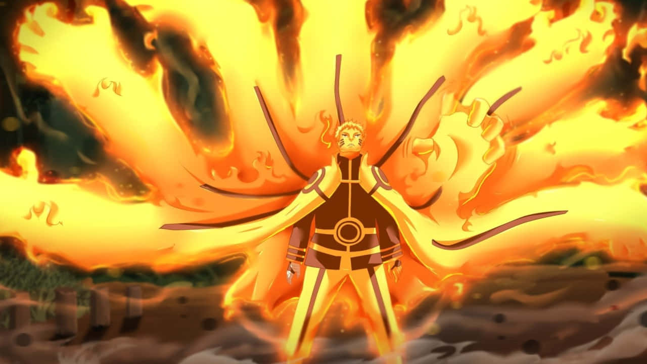 Blazing Naruto Nine Tails Background