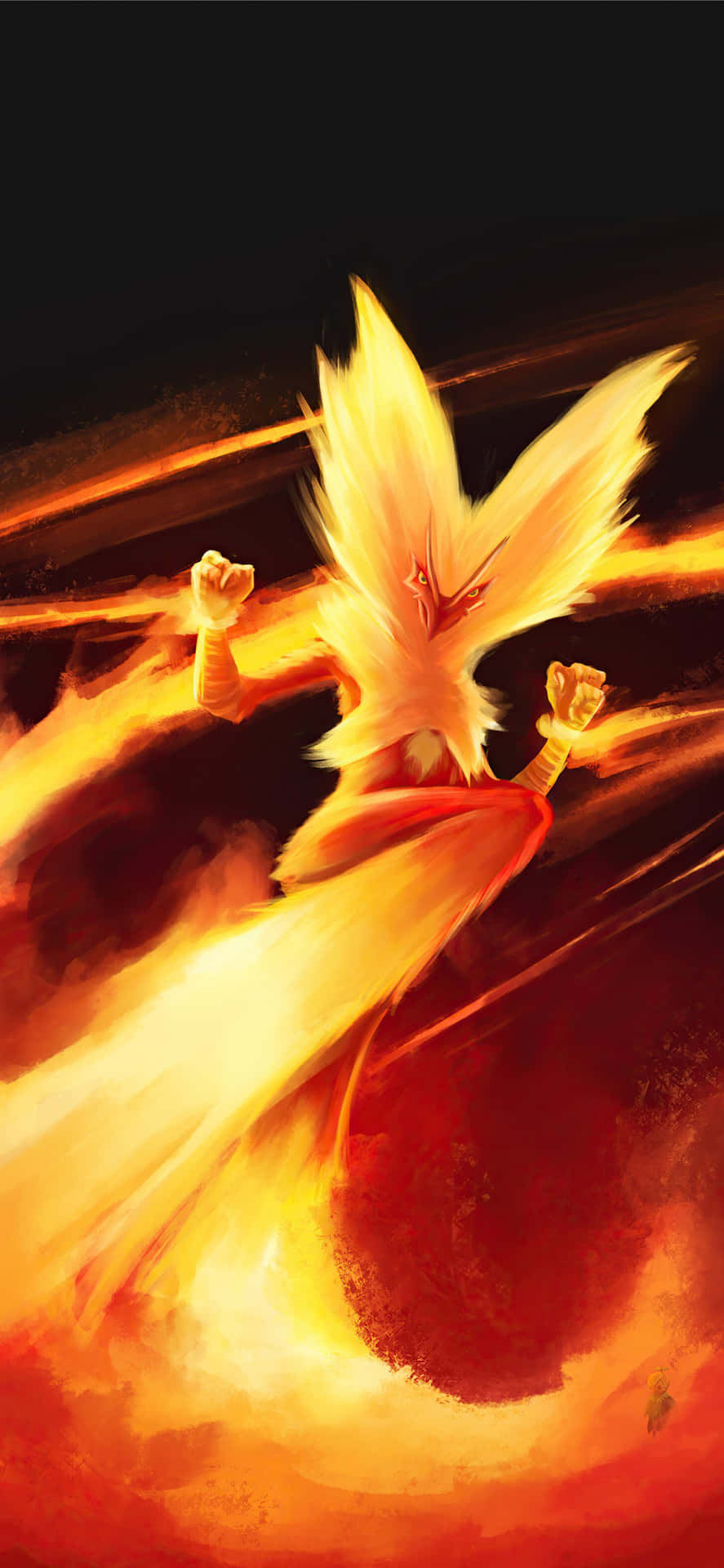 Blazing_ Talonflame_ Artwork