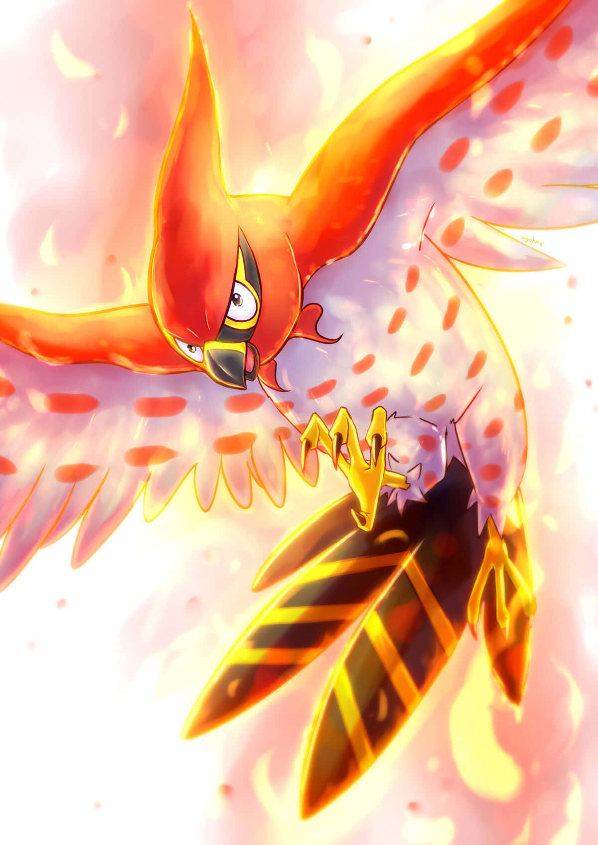 Blazing_ Talonflame_ Artwork