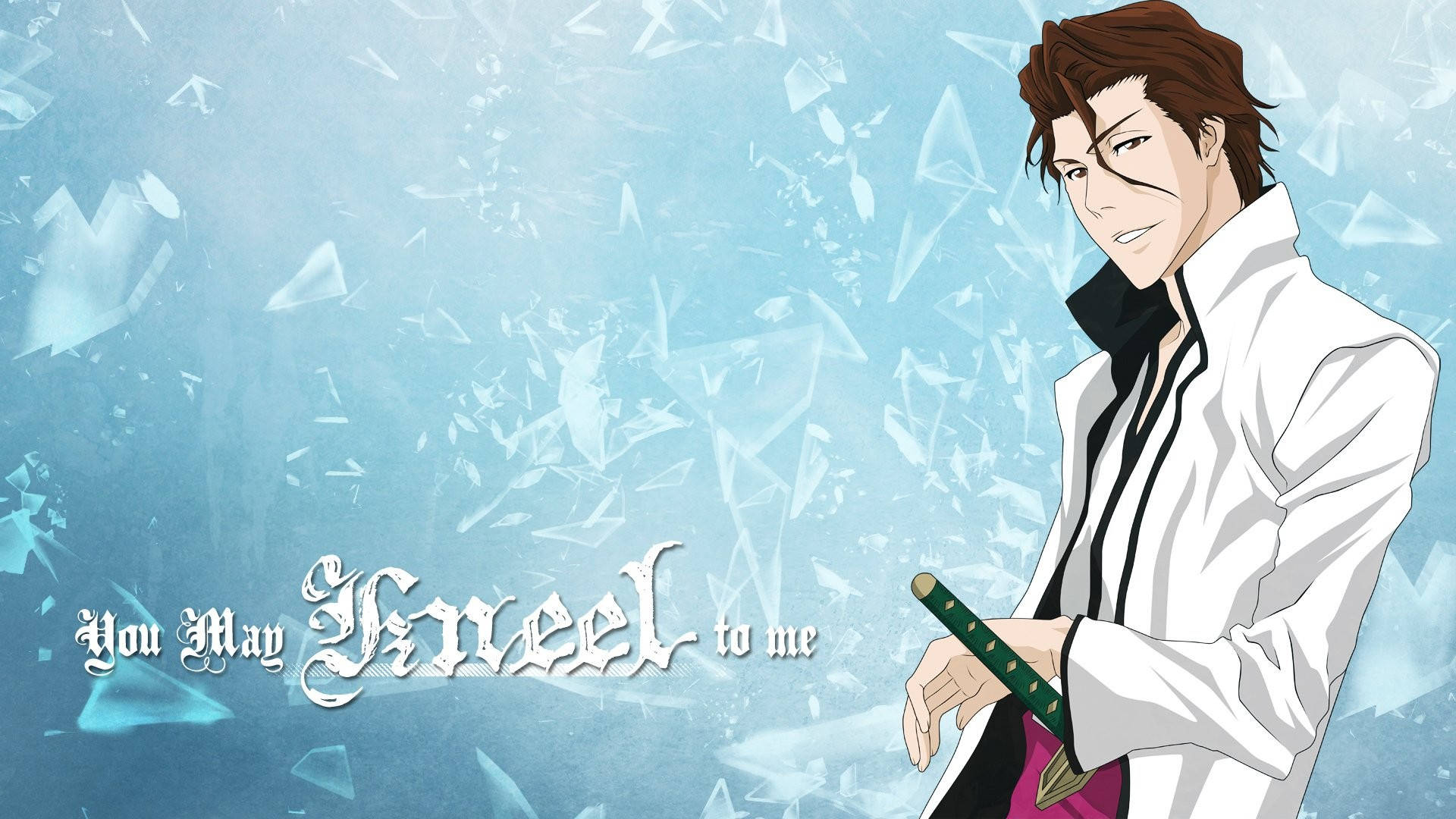 Bleach Anime Aizen Quote Background