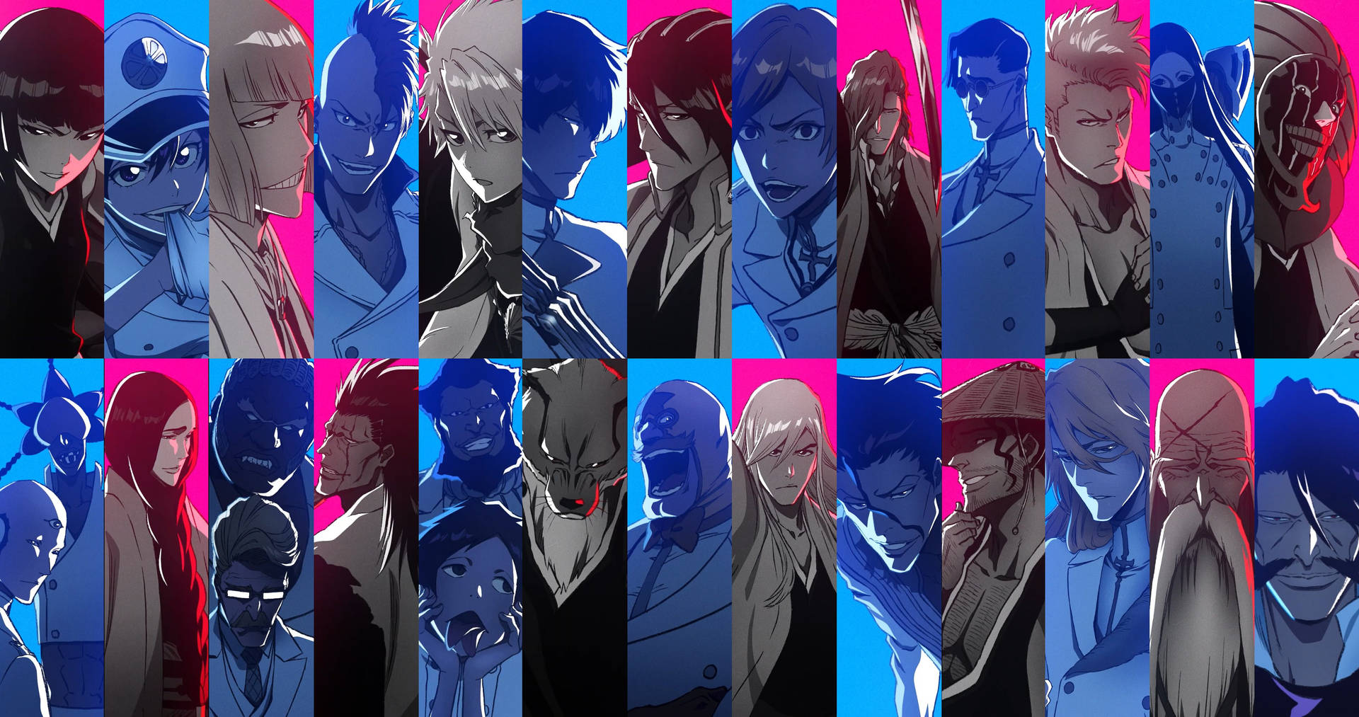 Bleach Anime Character Collage