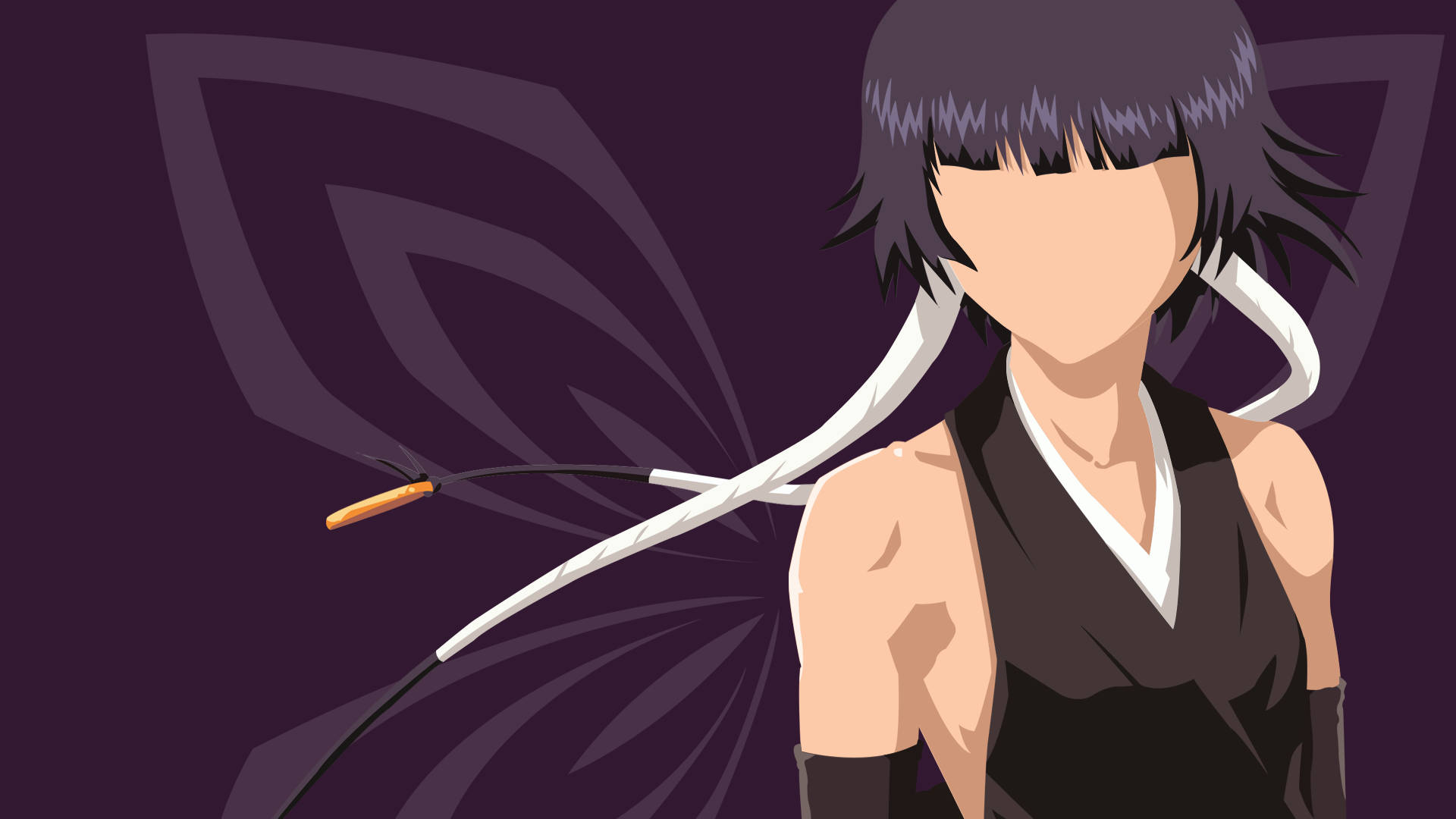 Bleach Anime Soifon Vector Art Background
