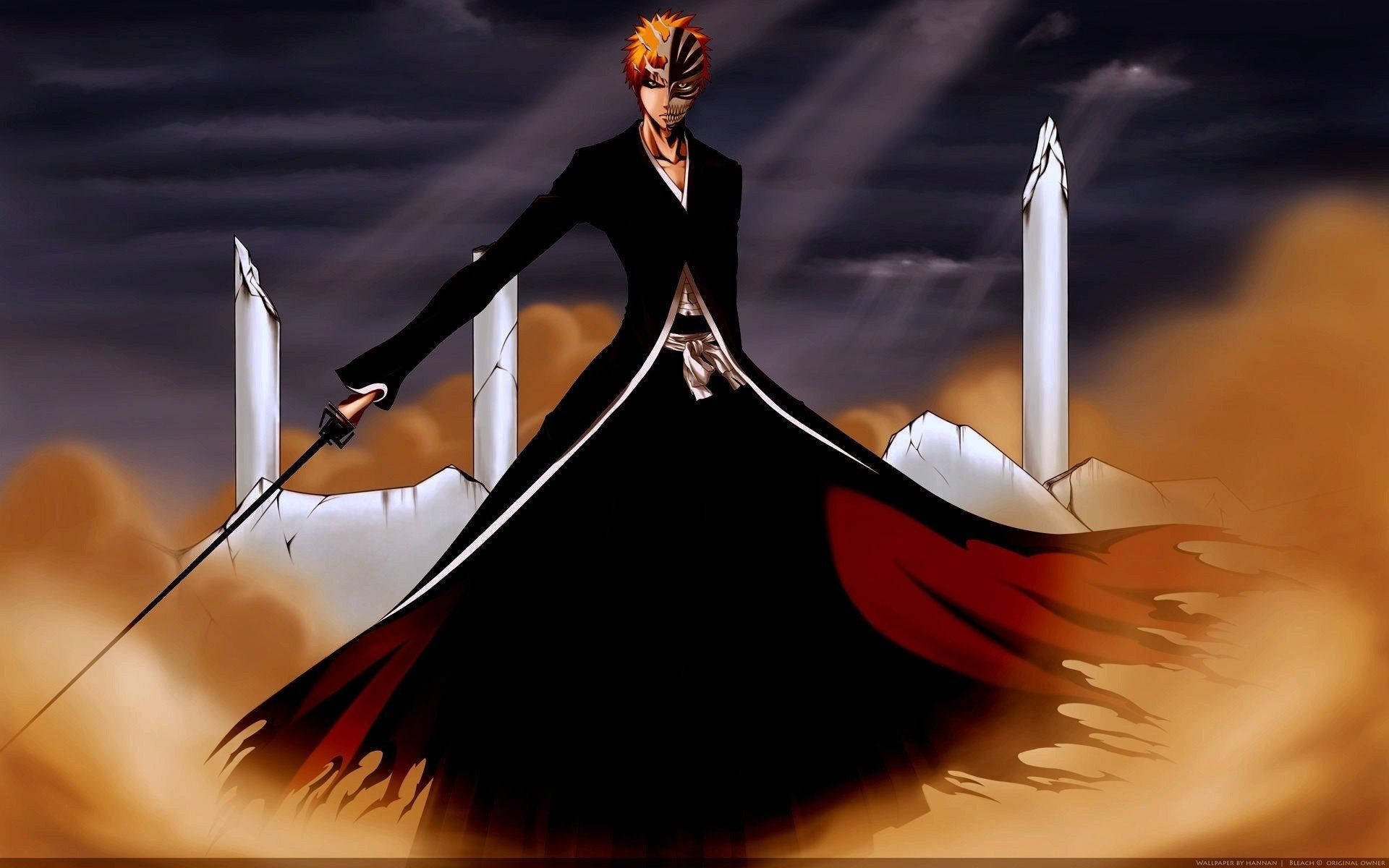 Bleach Ichigo - Ready To Protect His Friends And Face His Toughest Enemies Background