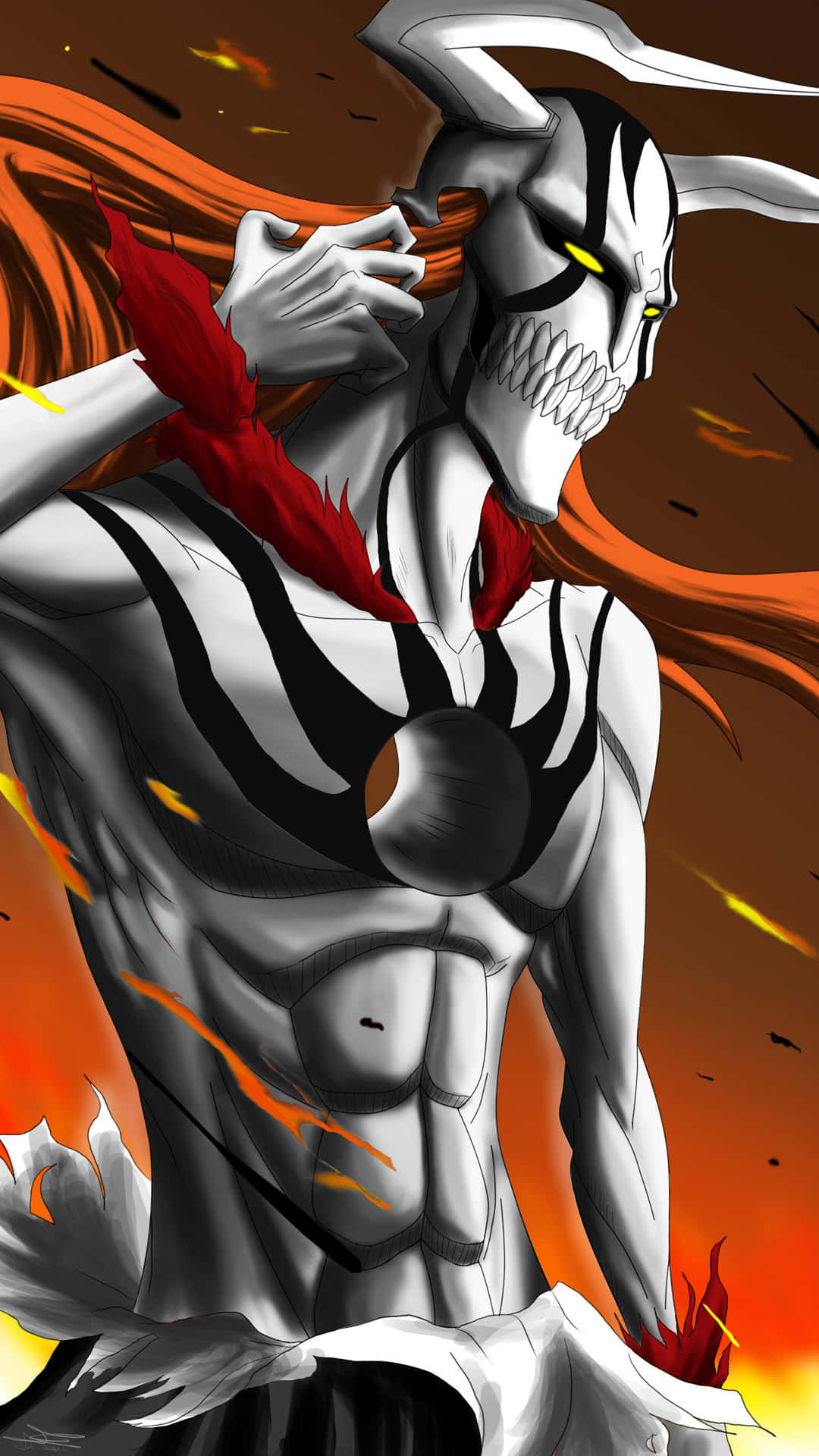 Bleach Phone With Bankai Form Ichigo Background