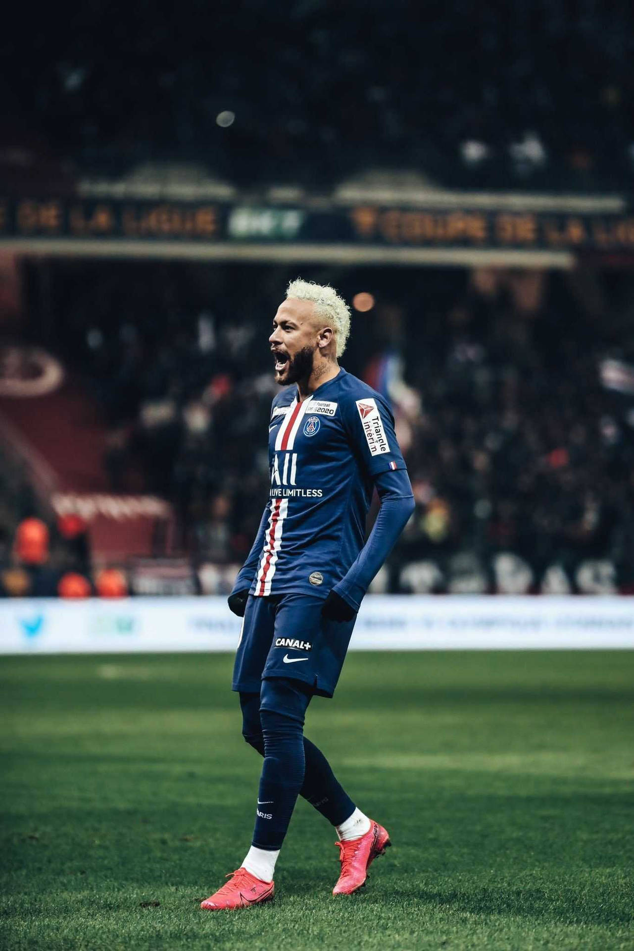 Bleached Haired Neymar Jr Background