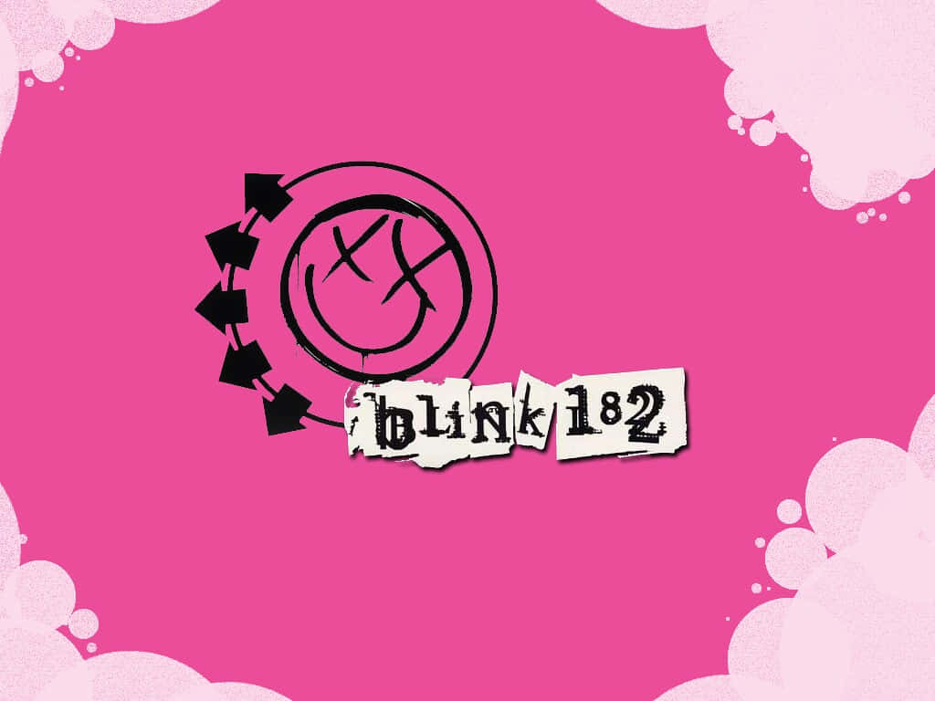 Blink182 Band Logo Pink Background