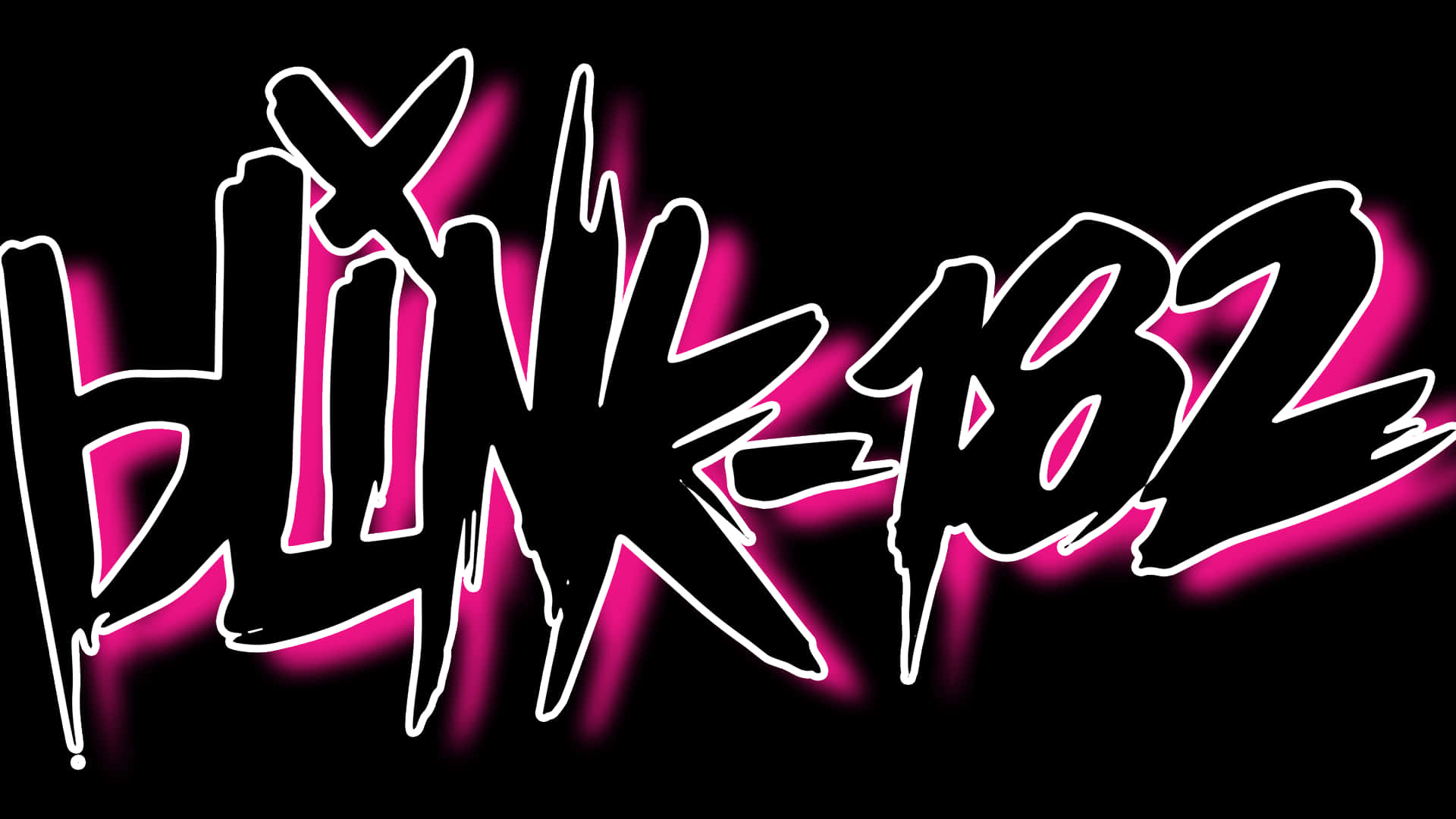 Blink182 Logo Neon Style