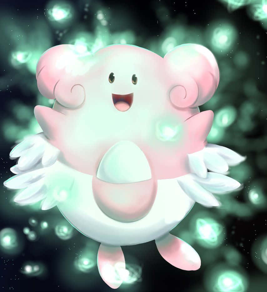 Blissey With Fireflies Background