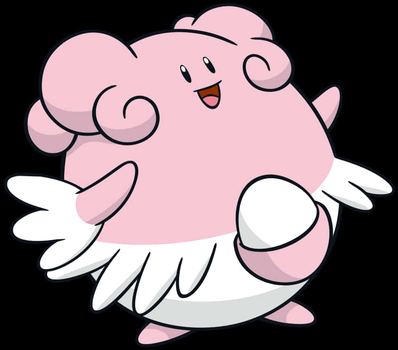 Blissey With Raised Arms Background