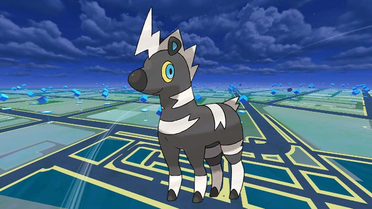 Blitzle And Pokemon Go Map Background