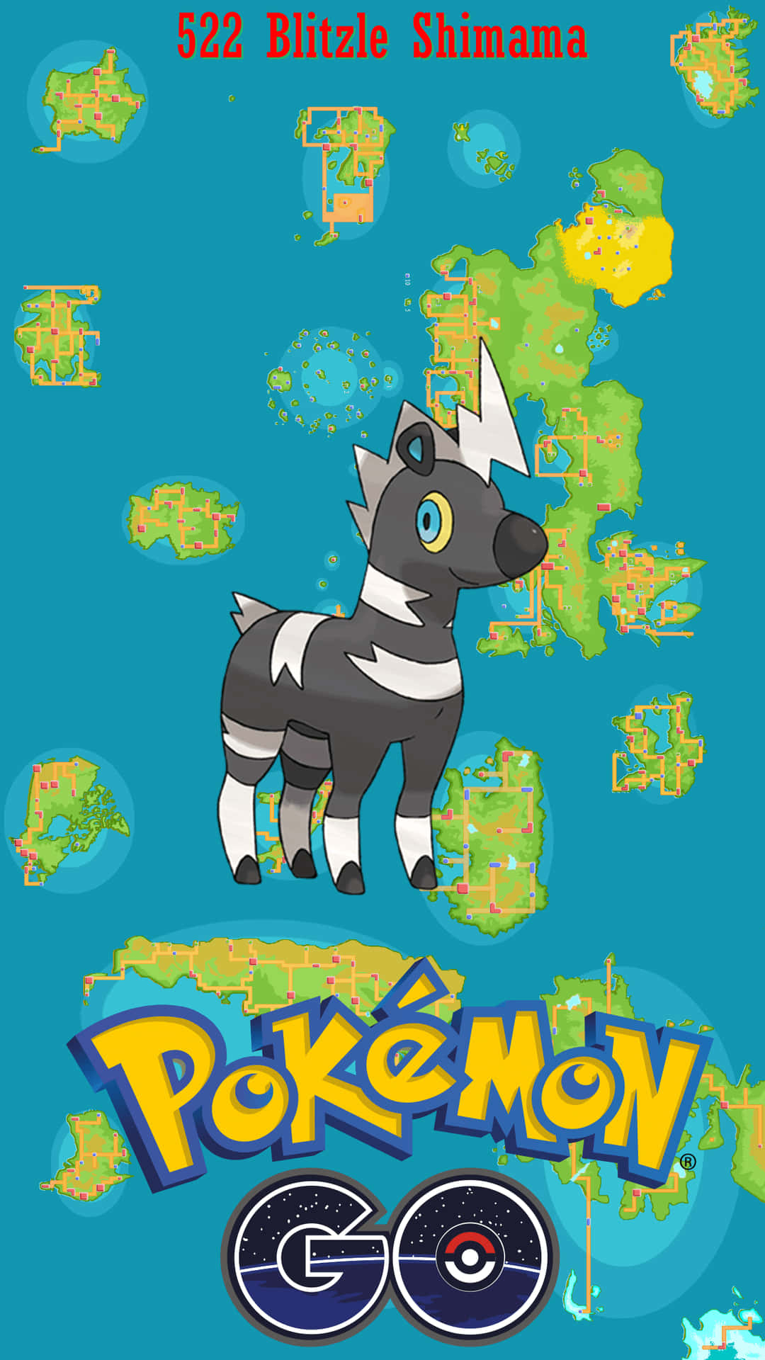 Blitzle Pokemon Go Map Background