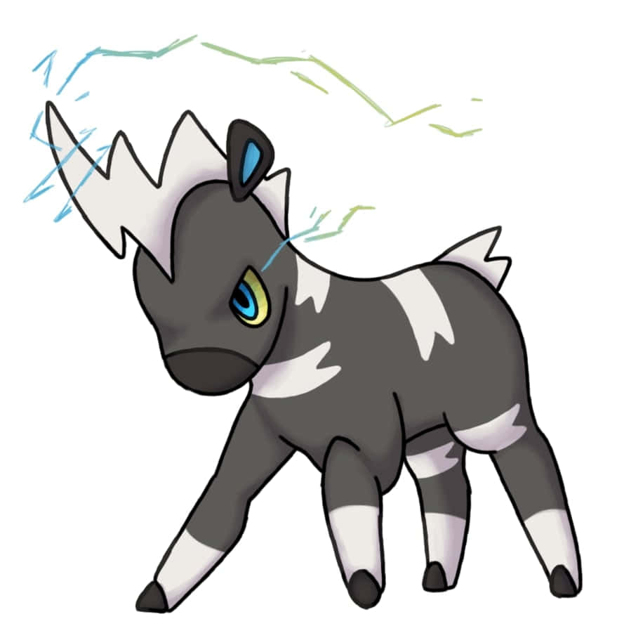 Blitzle, The Charged Pokemon In Its Vibrant Habitat
