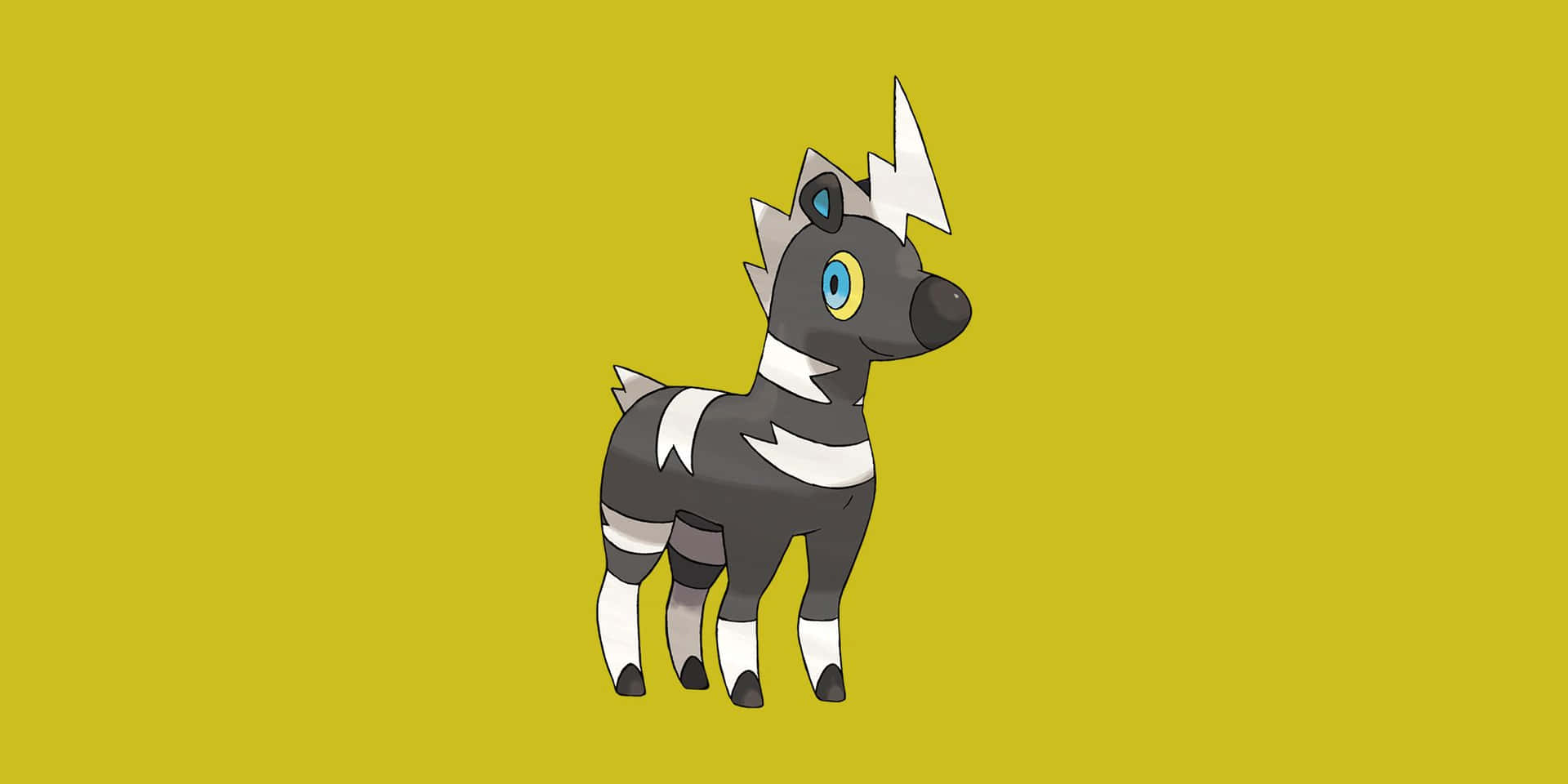 Blitzle With Yellow Green Background Background